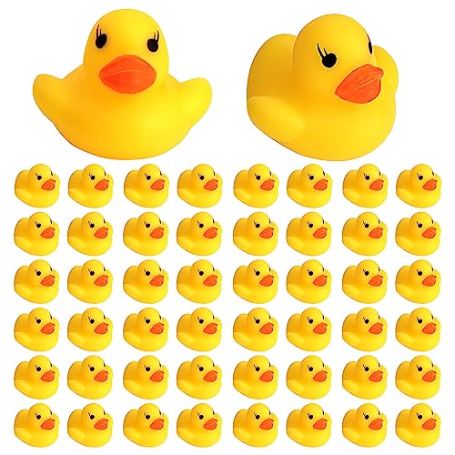 Badeente Gummi Enten Badespielzeug für Kinder, 50 Stück Mini Gelbe Ente Gummiente Schwimmer Klassisches Quietscheentchen Spielzeug für Badewanne, Geburtstags Partyartikel, Strand und im Pool, gelb Badeente Gummi Enten Badespielzeug für Kinder, 50 Stück Mini Gelbe Ente Gummiente Schwimmer Klassisches Quietscheentchen Spielzeug für Badewanne, Geburtstags Partyartikel, Strand und im Pool, gelb von Jesustree