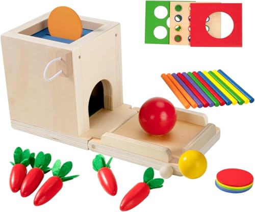 Montessori Motorikspielzeug Holzspielzeug für Kleinkinder ab 1 2 3 Jahr, Sortier- und Stapelspielzeug 4 in 1 Sortierspiel Sensorisches Lernspielzeug Geschenk Montessori Motorikspielzeug Holzspielzeug für Kleinkinder ab 1 2 3 Jahr, Sortier- und Stapelspielzeug 4 in 1 Sortierspiel Sensorisches Lernspielzeug Geschenk von Jesustree