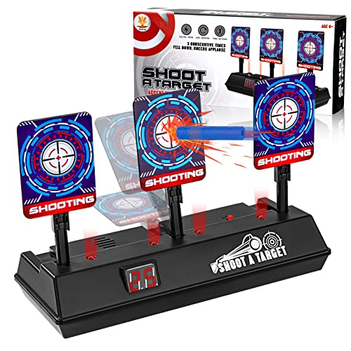 Zielscheibe für Nerf N-Strike Elite/Mega/Rival, 3 Spielziele, elektrisches Ziel, automatisches Zurücksetzen, digitale Notation mit Licht- und Soundeffekt, Spielzeug für 6-12 Jahre Kinder Zielscheibe für Nerf N-Strike Elite/Mega/Rival, 3 Spielziele, elektrisches Ziel, automatisches Zurücksetzen, digitale Notation mit Licht- und Soundeffekt, Spielzeug für 6-12 Jahre Kinder von Jesustree