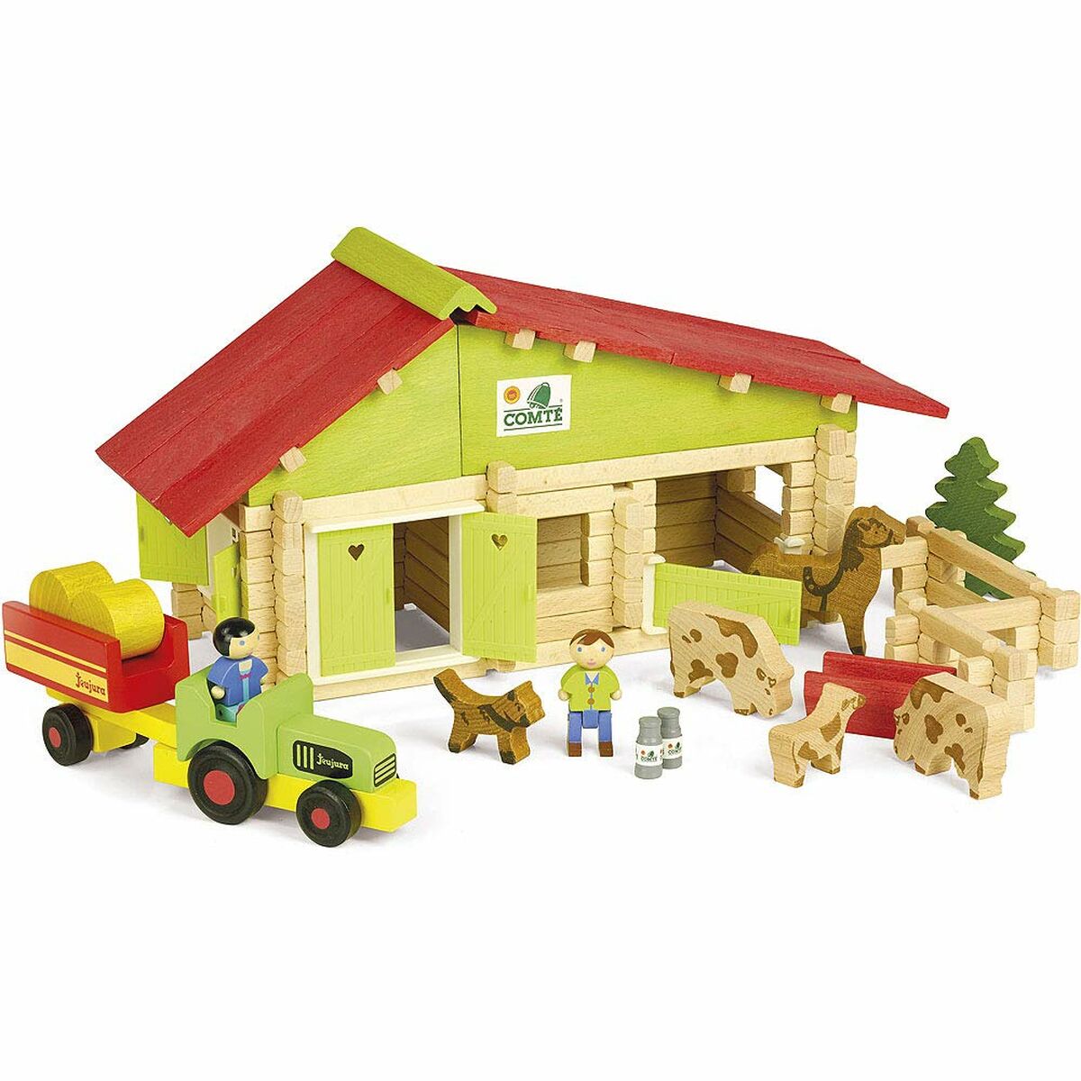 Bauernhof mit Tieren Jeujura Wooden Farm Playset Bauernhof mit Tieren Jeujura Wooden Farm Playset von Jeujura