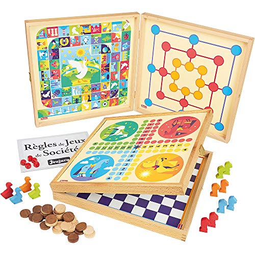 JeuJura 8119 – Coffret de Klassiker Spiel 50, Regeln – Spielsteine Holz JeuJura 8119 – Coffret de Klassiker Spiel 50, Regeln – Spielsteine Holz von Jeujura