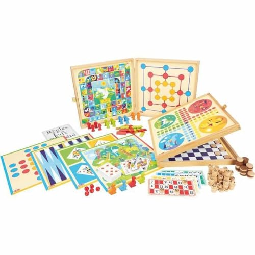 JeuJura 8124 – Coffret de Klassiker Spiel 150, Regeln – Spielsteine Holz JeuJura 8124 – Coffret de Klassiker Spiel 150, Regeln – Spielsteine Holz von Jeujura