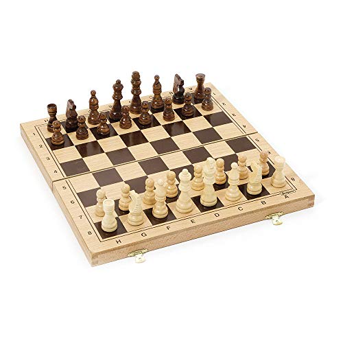 Jeujura J8132 Schachspiel in Holzkiste, merhfarbig von Jeujura
