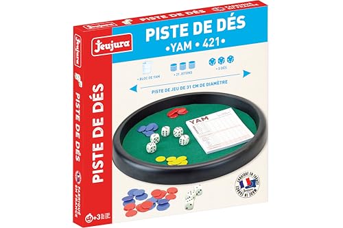 Jeujura J8154 Piste de des-yam-421-Diamètre 31 cm Geschicklichkeitsspiele, bunt von Jeujura