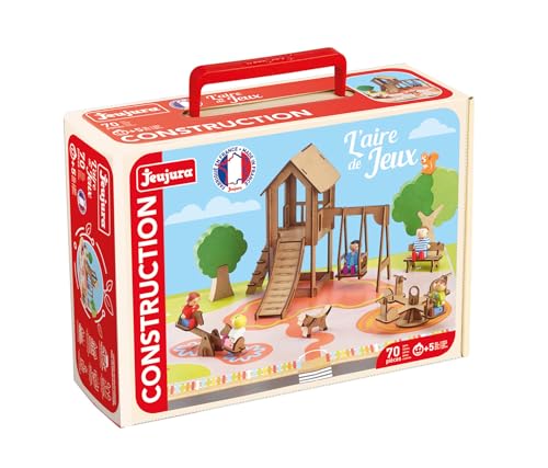 Jeujura - Spielplatz – 70 Teile – Bauspiele im Koffer aus Karton – ab 5 Jahren – Agilität – Kreativität – Handhabung – Katalog im Lieferumfang enthalten – 8060 Jeujura - Spielplatz – 70 Teile – Bauspiele im Koffer aus Karton – ab 5 Jahren – Agilität – Kreativität – Handhabung – Katalog im Lieferumfang enthalten – 8060 von Jeujura