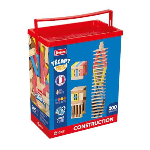Jeujura - Tecap Color – 200 Teile – Bauspiele – Brettspiel – für maximale Konstruktionen – Lassen Sie Ihre Fantasie frei – Handhabung – Kreativität – 8312 von Jeujura
