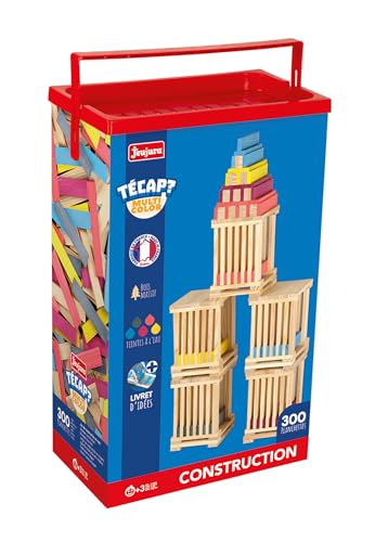 Jeujura - Tecap Color – 300 Teile – Bauspiele – Brettspiel – für maximale Konstruktionen – Lassen Sie Ihre Fantasie frei – Handhabung – Kreativität – 8313 von Jeujura