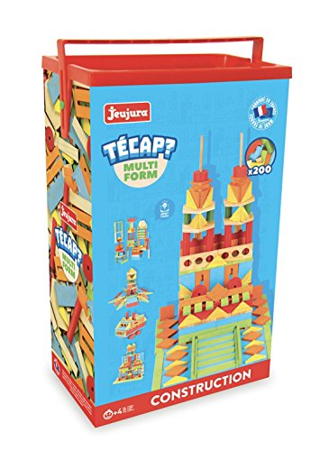 JEUJURA jeujuraj8345 Triangle Rectangle Multi-Form Tecap Ziegel und Block Spielzeug (200 Teile) von Jeujura