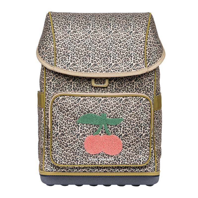 Jeune Premier Schulranzen Ergomaxx Leopard Cherry von Jeune Premier