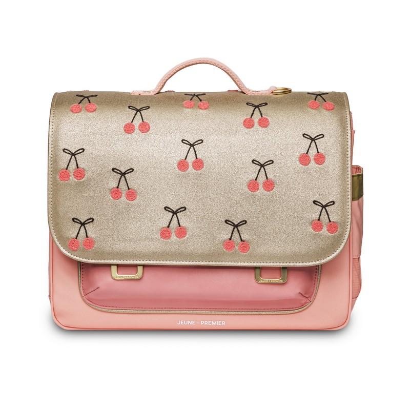 Jeune Premier Schulranzen It Bag Midi Cherry Pompon von Jeune Premier