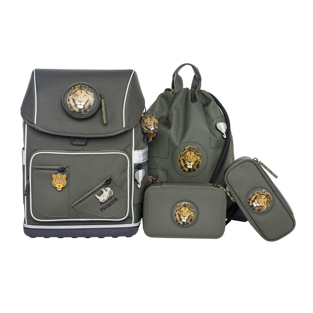 Jeune Premier Schulranzen-Set Ergomaxx Big Five Khaki 4tlg. Jeune Premier Schulranzen-Set Ergomaxx Big Five Khaki 4tlg. von Jeune Premier