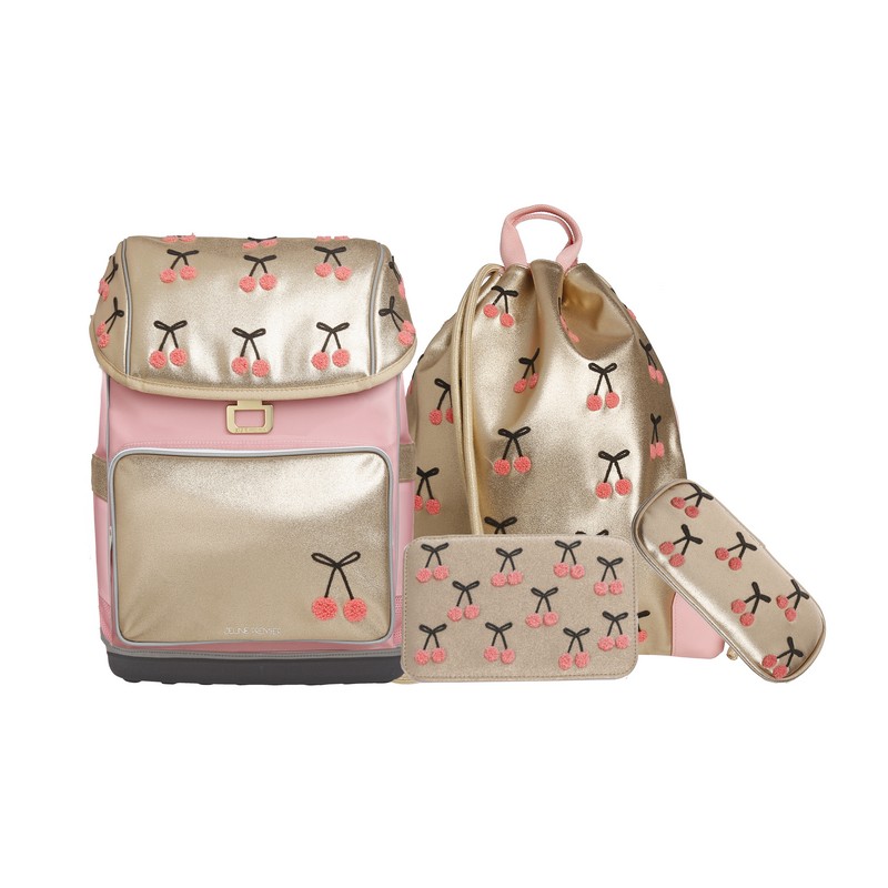 Jeune Premier Schulranzen-Set Ergomaxx Cherry Pompon 4tlg. von Jeune Premier