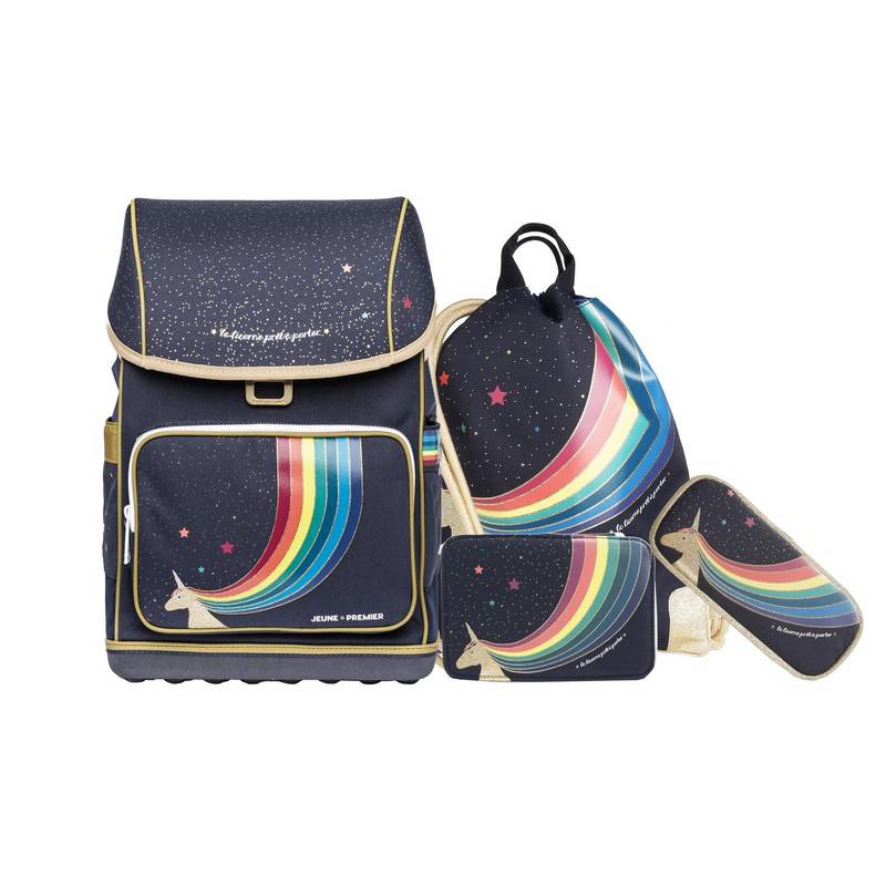 Jeune Premier Schulranzen-Set Ergomaxx Unicorn Gold 4tlg. Jeune Premier Schulranzen-Set Ergomaxx Unicorn Gold 4tlg. von Jeune Premier