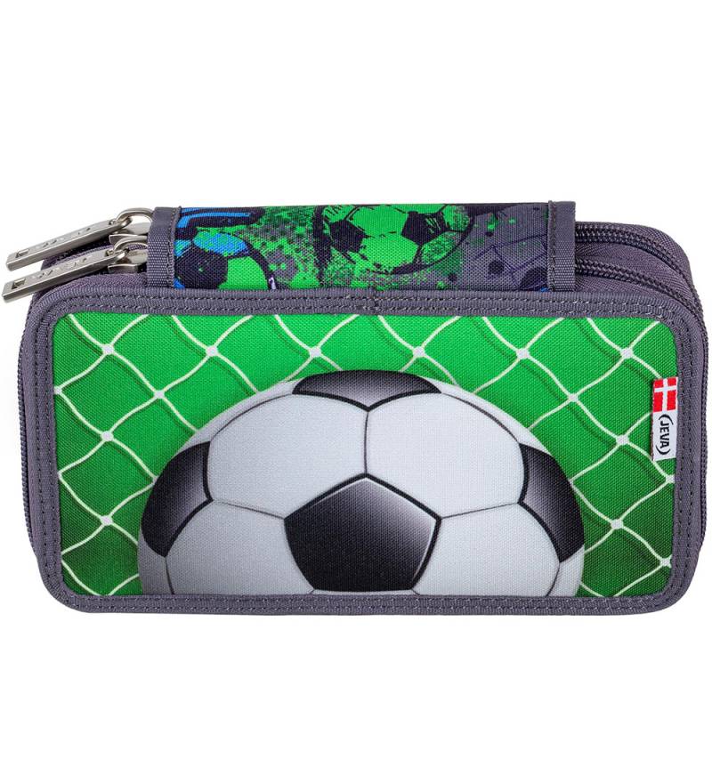 Jeva Federmäppchen m. Inhalt - Twozip - Fußball - Jeva - One Size - Federmäppchen Jeva Federmäppchen m. Inhalt - Twozip - Fußball - Jeva - One Size - Federmäppchen von Jeva