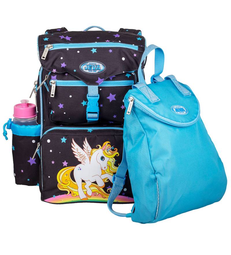 Jeva Schulranzen - Anfänger - Golden Unicorn - Jeva - One Size - Schulranzen Jeva Schulranzen - Anfänger - Golden Unicorn - Jeva - One Size - Schulranzen von Jeva