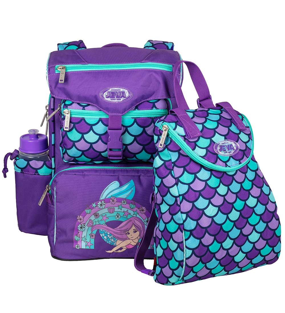 Jeva Schulranzen - Anfänger - Rainbow Mermaid - Jeva - One Size - Schulranzen Jeva Schulranzen - Anfänger - Rainbow Mermaid - Jeva - One Size - Schulranzen von Jeva