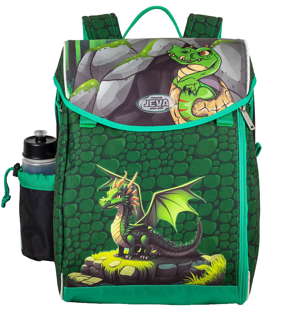 Jeva Schulranzen - Mittelstufe - Drache Draco - Jeva - One Size - Schulranzen Jeva Schulranzen - Mittelstufe - Drache Draco - Jeva - One Size - Schulranzen von Jeva