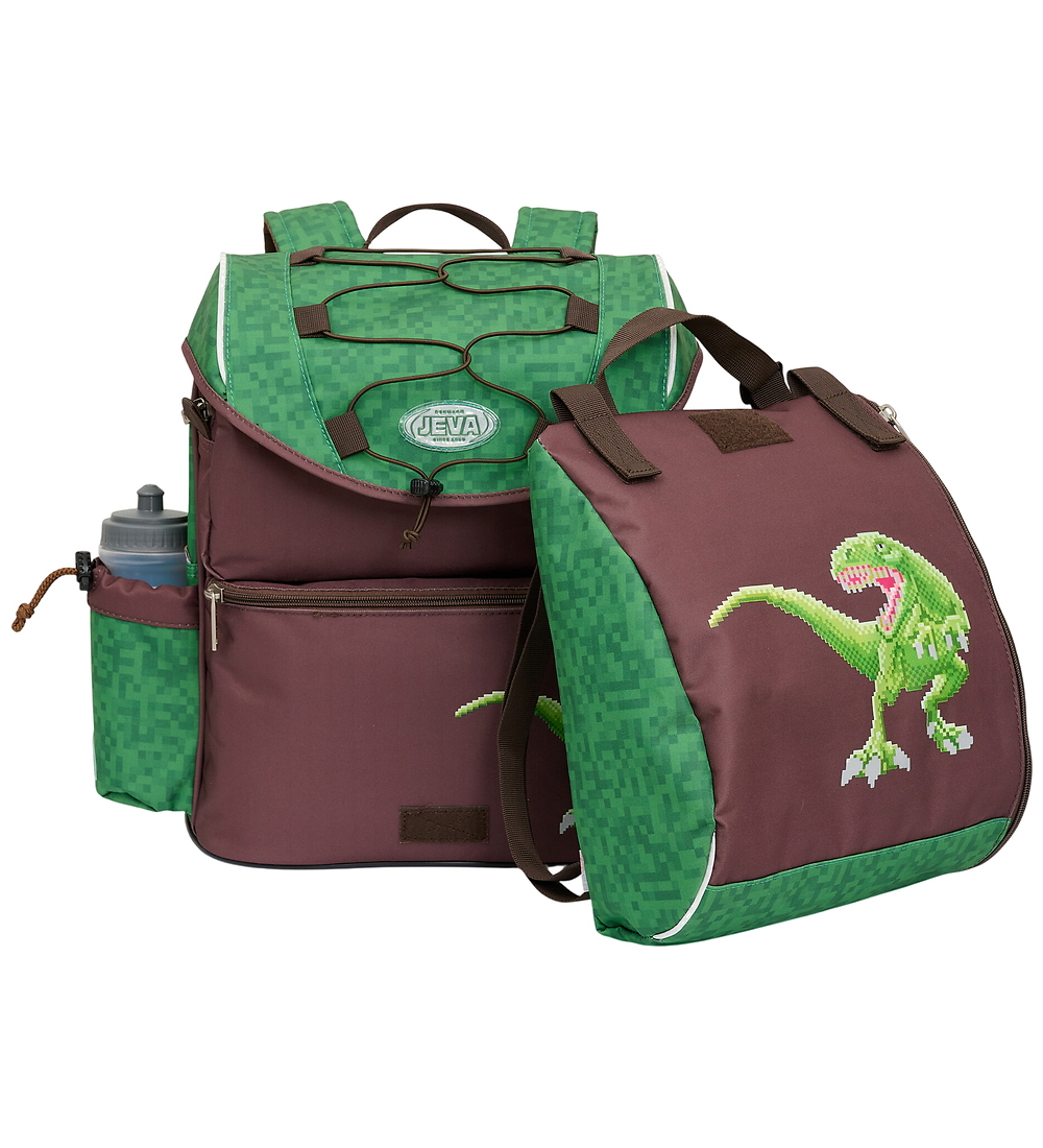 Jeva Schulranzen - Mittelstufe - Pixel Rex VER 2 - Jeva - One Size - Schulranzen von Jeva