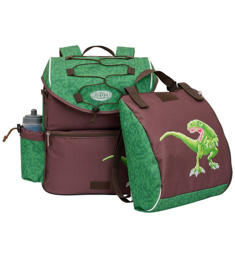 Jeva Schulranzen - Mittelstufe - Pixel Rex VER 2 - Jeva - One Size - Schulranzen von Jeva
