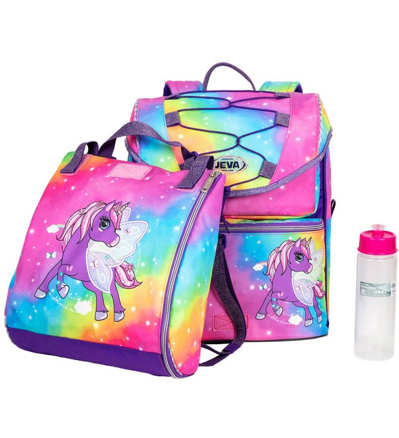 Jeva Schulranzen - Mittelstufe - Rainbow Einhorn - Jeva - One Size - Schulranzen Jeva Schulranzen - Mittelstufe - Rainbow Einhorn - Jeva - One Size - Schulranzen von Jeva