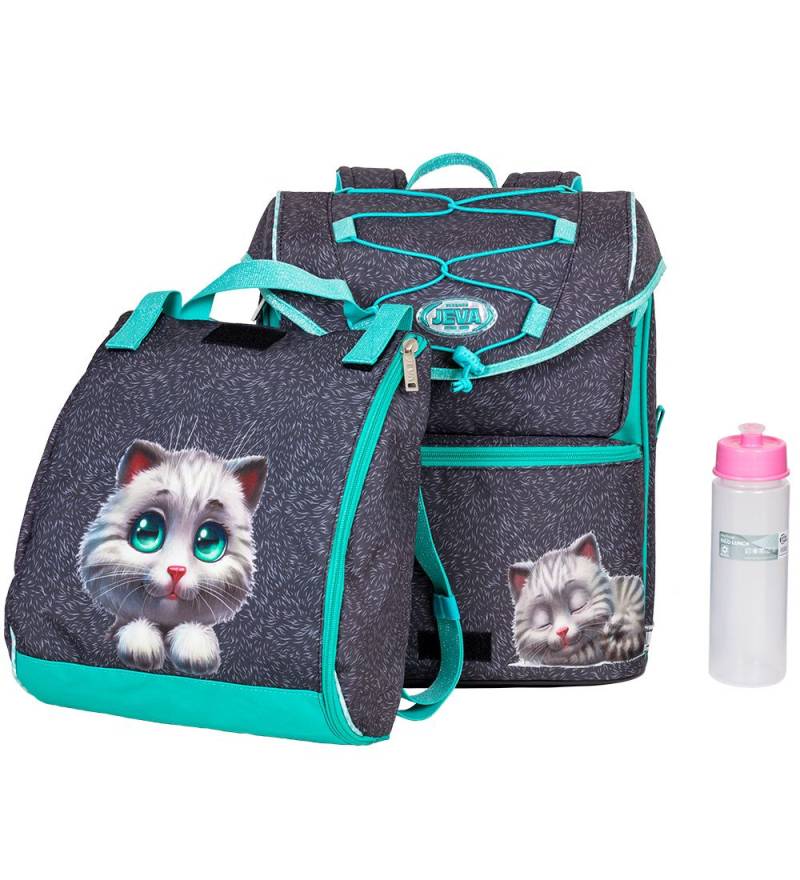 Jeva Schulrucksack - Mittelstufe - Furry Friend - Jeva - One Size - Schulranzen Jeva Schulrucksack - Mittelstufe - Furry Friend - Jeva - One Size - Schulranzen von Jeva