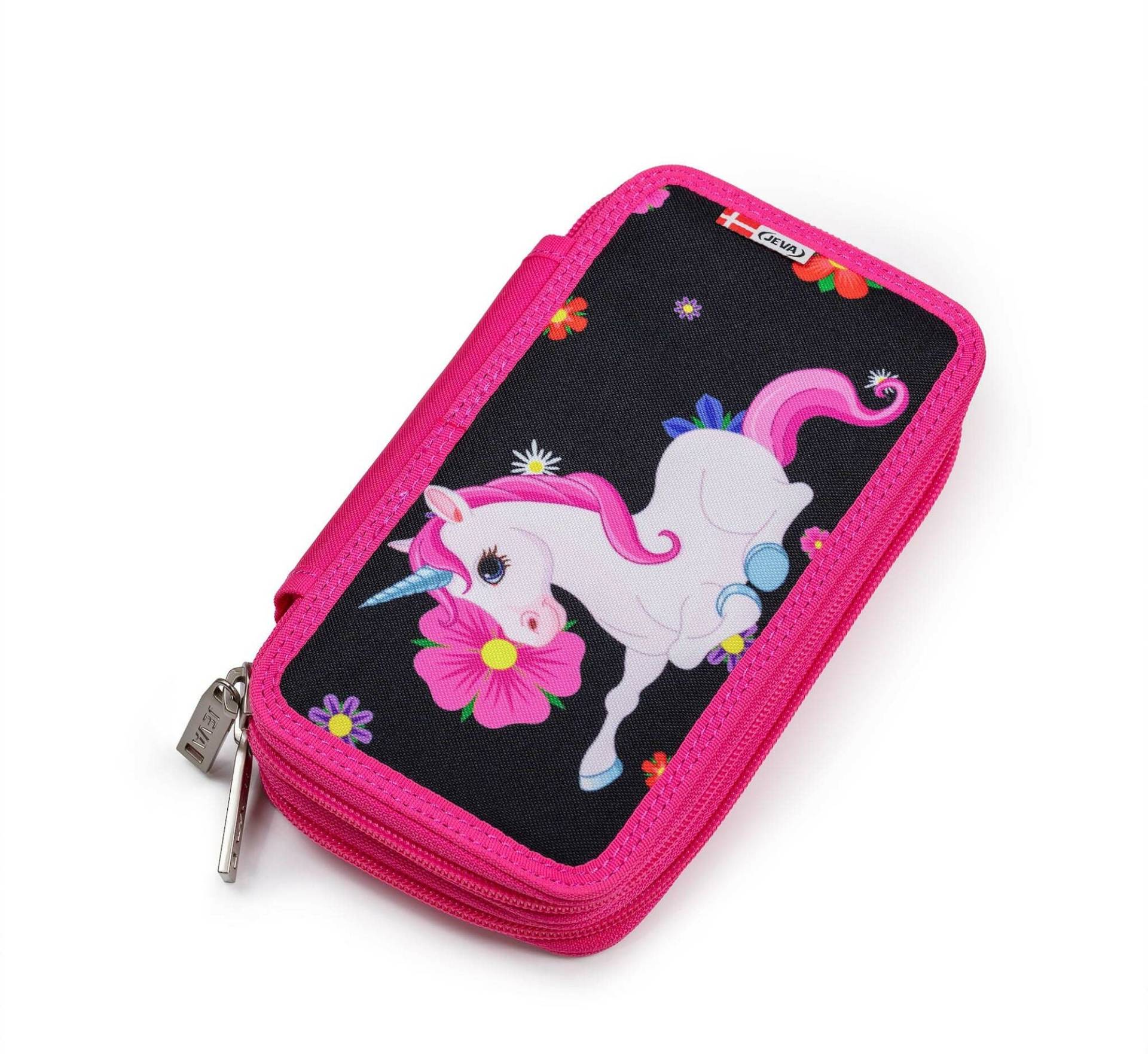 Jeva Two-Zip Federmäppchen, My Flower Unicorn Jeva Two-Zip Federmäppchen, My Flower Unicorn von Jeva