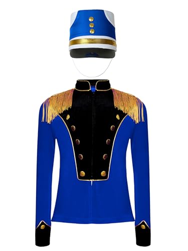 Jhaoyu Jungen Mädchen Zirkus Kostüm Langarm Samt Jacke mit Hut Set Zirkusdirektor Uniform Cosplay Halloween Karneval Fasching Verkleidung Königsblau A 110-116 Jhaoyu Jungen Mädchen Zirkus Kostüm Langarm Samt Jacke mit Hut Set Zirkusdirektor Uniform Cosplay Halloween Karneval Fasching Verkleidung Königsblau A 110-116 von Jhaoyu