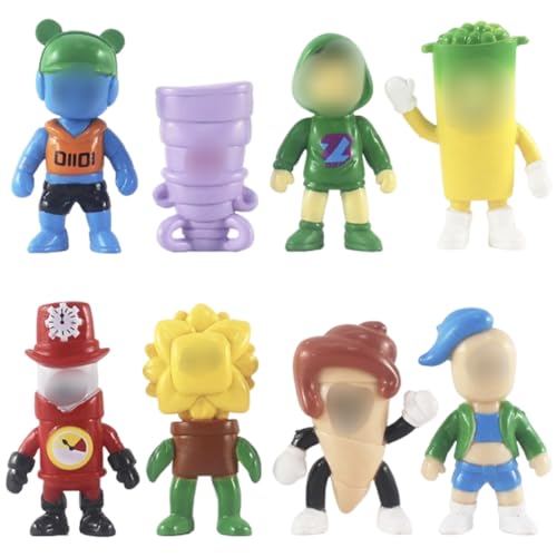 8Pcs Guys Mini Figuren Set,Pack Videospielfiguren,Geburtstag Deko Set,Spiel Cartoon Charaktere Statue Action Figuren,Anime Geburtstagsfeier Liefert von JhavexToy