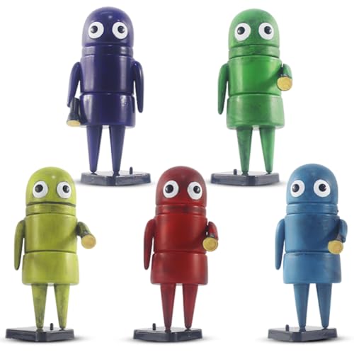 JhavexToy 5 Stück Mailbox Man Figuren Set Bunte Spielzeugfiguren Actionfiguren Sammelspielzeug für Kinder Erwachsene Gamer und Sammler Lustiges Mailbox Man Figuren für Weihnachten Geburtstag Geschenk von JhavexToy