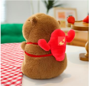 JhavexToy Capybara Kuscheltier, 20cm Capybara Plüschtier mit Hummerrucksack, Niedlichen Capybara Plushie, Wasserschwein Kuscheltier, Capybara Plush Toy, Großes Geburtstags Geschenk für Kinder JhavexToy Capybara Kuscheltier, 20cm Capybara Plüschtier mit Hummerrucksack, Niedlichen Capybara Plushie, Wasserschwein Kuscheltier, Capybara Plush Toy, Großes Geburtstags Geschenk für Kinder von JhavexToy