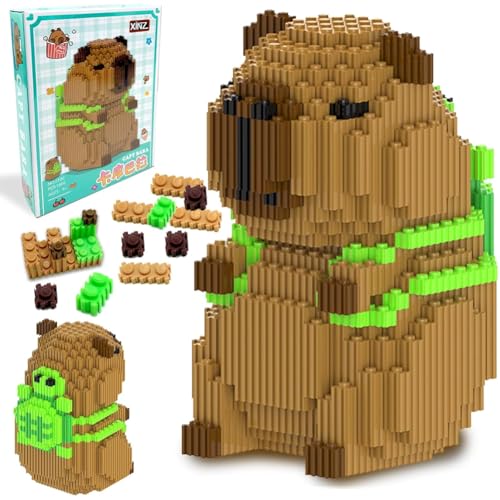 JhavexToy Capybara Tier-Blöcke Micro Building Blocks Puzzle Niedlich Capybara Bricks Mini 3D Modell Blocks Set DIY Capybara Lernspielzeug Geschenk Für Kinder Erwachsene JhavexToy Capybara Tier-Blöcke Micro Building Blocks Puzzle Niedlich Capybara Bricks Mini 3D Modell Blocks Set DIY Capybara Lernspielzeug Geschenk Für Kinder Erwachsene von JhavexToy