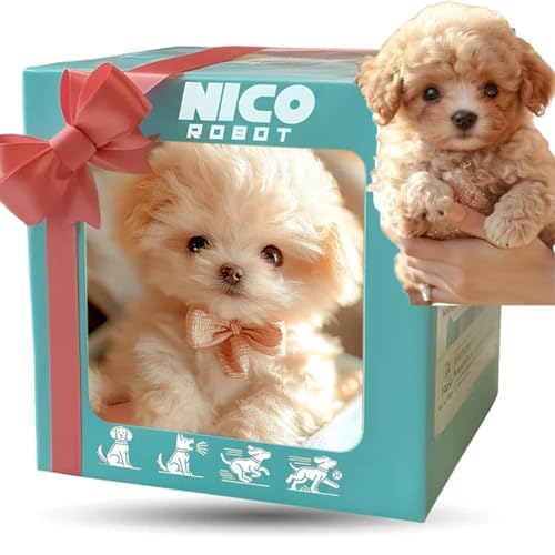 Jhbsou Robot Dog, Nicoo - My Realistic Robot Puppy, Ai Robotic Dog That Acts Like a Real Puppy, Cute Soft Robotdog That Walk and Bark - Walking, Barking, Tail Wagging (C) von Jhbsou