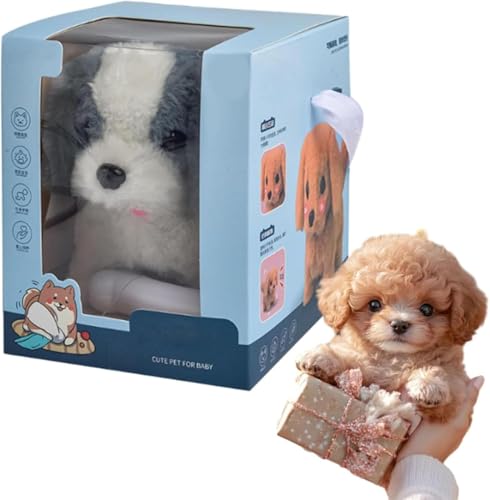 Jhbsou Robot Dog, Nicoo - My Realistic Robot Puppy, Ai Robotic Dog That Acts Like a Real Puppy, Cute Soft Robotdog That Walk and Bark - Walking, Barking, Tail Wagging (E) von Jhbsou