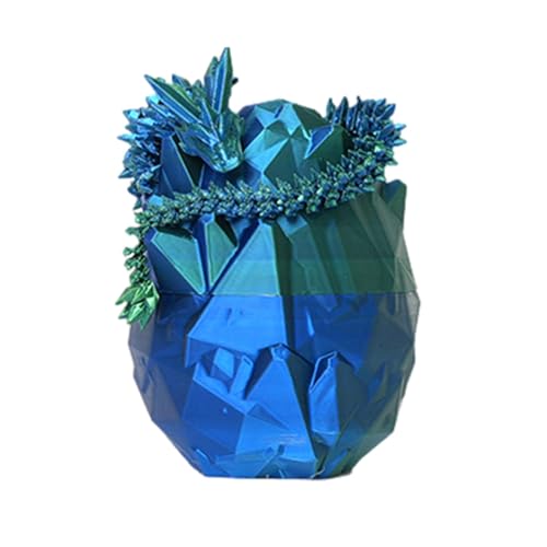 Jhcozkas 3D-Drachenei-Spielzeug, Wunderschönes Bewegliches Kristalldrachenei, flexxible 3D-Kristalldracheneier, Jahresdrachenei-Kinderspielzeug, 3D-Überraschungsdrachenei Für Verschiedene Umgebungen von Jhcozkas