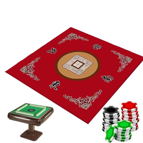 Jhcozkas Mahjong Matte Für Tisch, Multifunktionale Mahjong-Tischdecke, rutschfeste, Verdickte Mahjong-Tischdecke, Brettspiel-Tischschutz Für Mahjong, Poker, Karten Und Brettspiele von Jhcozkas