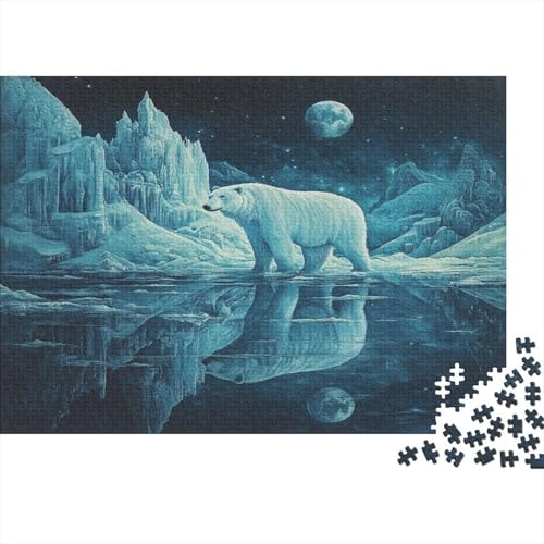 Bär Puzzle 1000 Teile Schwer Puzzle Spielzeug Pädagogisches Spiel Impossible Herausforderungsspielzeug Für Erwachsene Und Kinder Ab 12 Jahren 1000pcs (75x50cm) von JiaTexJourney