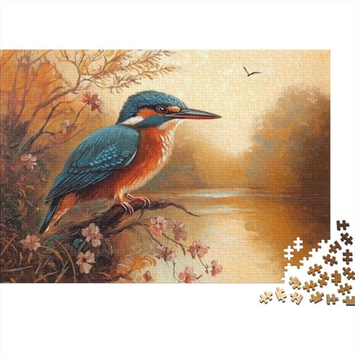 Eisvogel Puzzle 1000 Teile Schwer Puzzle Spielzeug Pädagogisches Spiel Impossible Herausforderungsspielzeug Für Erwachsene Und Kinder in Bewährter 1000pcs (75x50cm) von JiaTexJourney