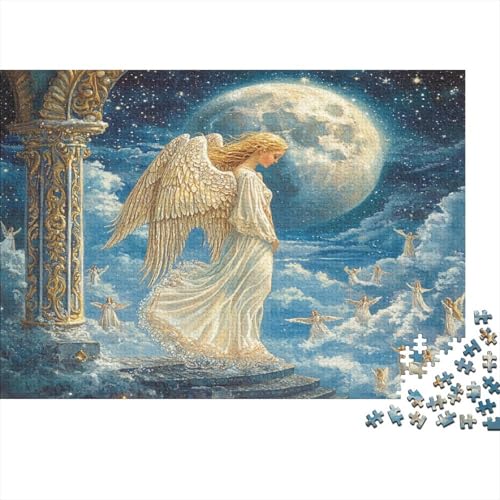Engel Puzzles 1000 Teile Schwer Puzzle Spielzeug Lernspiel Impossible Herausforderungsspielzeug Für Erwachsene Und Kinder Ab 12 Jahren 1000pcs (75x50cm) von JiaTexJourney
