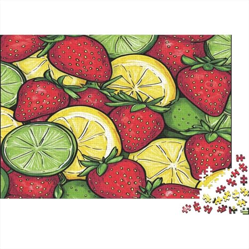 Erdbeere Puzzle 1000 Teile Schwer Puzzle Spielzeug Lernspiel Impossible Herausforderung Spielzeug Für Erwachsene Und Kinder in Bewährter 1000pcs (75x50cm) von JiaTexJourney
