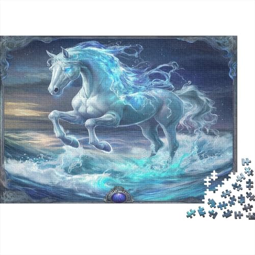 Fine Pferd Puzzle 1000 Teile Schwer Puzzle Spielzeug Lernspiel Impossible Herausforderung Spielzeug Für Erwachsene Und Kinder Ab 14 Jahren 1000pcs (75x50cm) von JiaTexJourney
