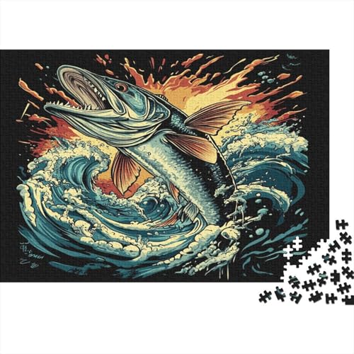 Forelle Puzzles 1000 Teile Schwer Puzzle Spielzeug Lernspiel Impossible Herausforderung Spielzeug Für Erwachsene Und Kinder Ab 12 Jahren 1000pcs (75x50cm) von JiaTexJourney