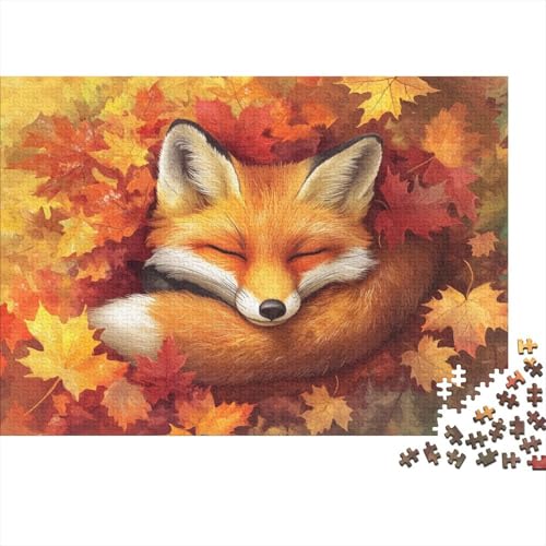 Fuchs Puzzle 1000-teilige Schwer Puzzle Spielzeug Lernspiel Impossible Herausforderung Spielzeug Für Erwachsene Kinder 1000pcs (75x50cm) von JiaTexJourney