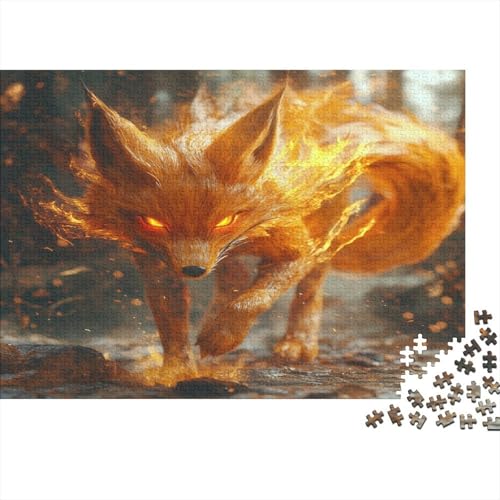 Fuchs Puzzles 1000 Teile Schwer Puzzle Spielzeug Lernspiel Impossible Herausforderungsspielzeug Für Erwachsene Und Kinder Ab 14 Jahren 1000pcs (75x50cm) von JiaTexJourney