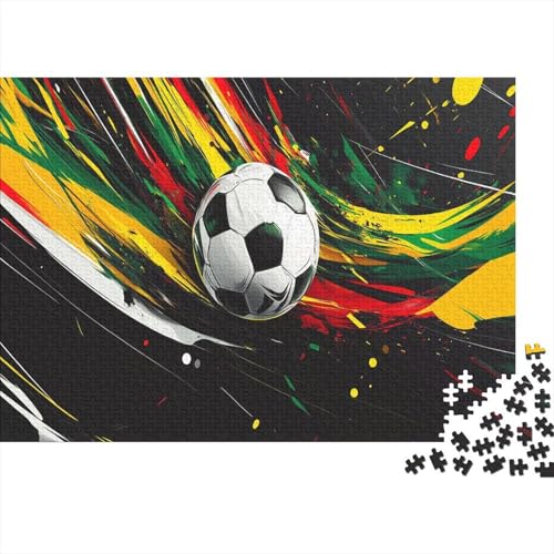 Fußball Puzzle 1000 Teile Schwer Puzzle Spielzeug Pädagogisches Spiel Impossible Herausforderungsspielzeug Für Erwachsene Und Kinder in Bewährter 1000pcs (75x50cm) von JiaTexJourney