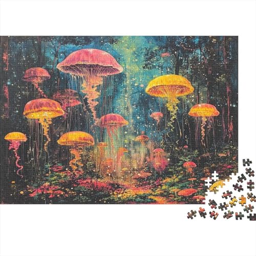 JellyFische Puzzles 1000 Teile Schwer Puzzle Spielzeug Lernspiel Impossible Herausforderungsspielzeug Für Erwachsene Und Kinder Ab 12 Jahren 1000pcs (75x50cm) von JiaTexJourney
