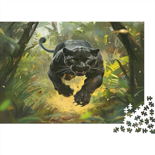Leopard Puzzle 1000 Teile Schwer Puzzle Spielzeug Lernspiel Impossible Herausforderung Spielzeug Für Erwachsene Und Kinder in Bewährter 1000pcs (75x50cm) von JiaTexJourney