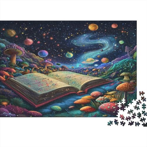 Magische Bücher Puzzles 1000 Teile Schwer Puzzle Spielzeug Pädagogisches Spiel Impossible Farbmagisches Buch Herausforderungsspielzeug Für Erwachsene Und Kinder Ab 12 Jahren 1000pcs (75x50cm) von JiaTexJourney