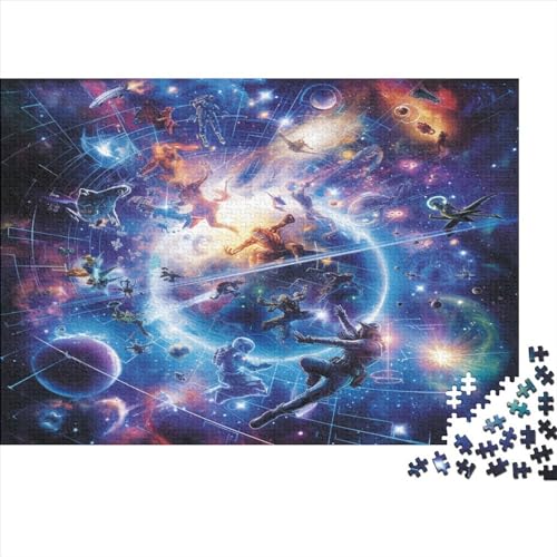 Milchstraße Galaxis Puzzles 1000 Teile Schwer Puzzle Spielzeug Lernspiel Impossible Herausforderungsspielzeug Für Erwachsene Kinder 1000pcs (75x50cm) von JiaTexJourney