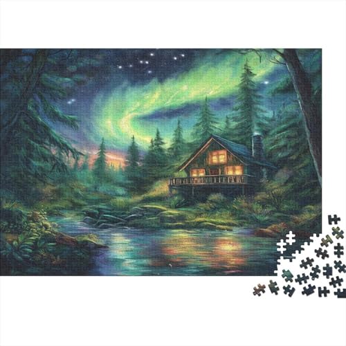 Nordlichter Puzzles 1000 Teile Schwer Puzzle Spielzeug Pädagogisches Spiel Impossible Herausforderungsspielzeug Für Erwachsene Und Kinder Ab 14 Jahren 1000pcs (75x50cm) von JiaTexJourney