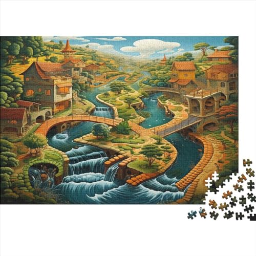 Paradies Puzzle 1000-teilige Schwer Puzzle Spielzeug Lernspiel Impossible Herausforderung Spielzeug Für Erwachsene Und Kinder Ab 14 Jahren 1000pcs (75x50cm) von JiaTexJourney